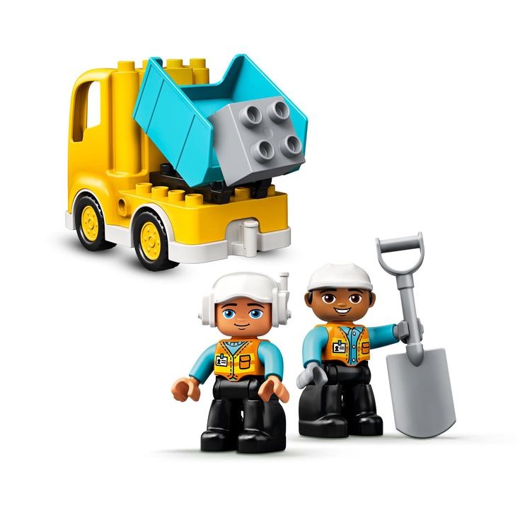 Konstruktors LEGO® Duplo Town Kravas automašīna un kāpurķēžu ekskavators 10931