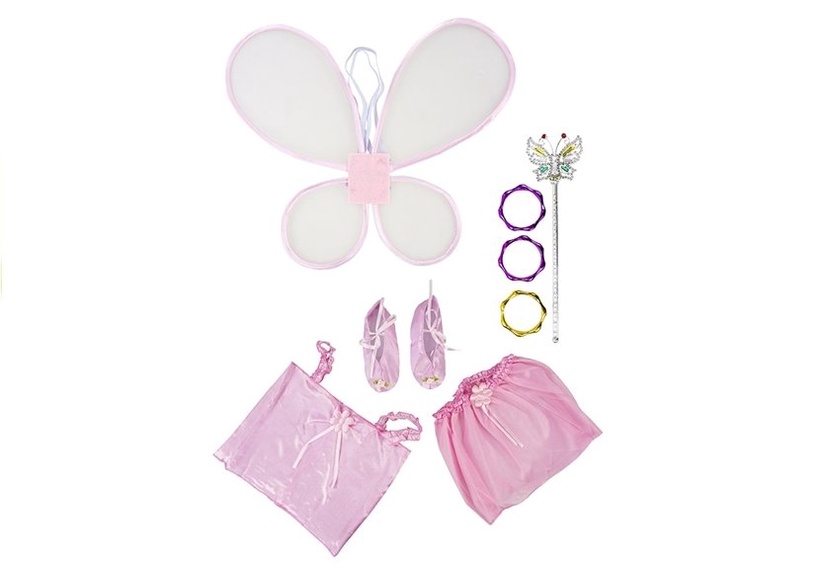 Костюм детские Besse Fancy Fairy Dress Up Set, розовый, пластик/текстиль