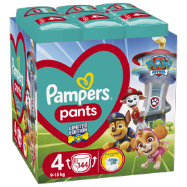 Подгузники Pampers Pants Paw Patrol, 4 размер, 9 - 15 кг, 144 шт.