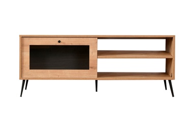 TV-laud Kalune Design Calvin 140, must/tamm, 41 cm x 138 cm x 55 cm