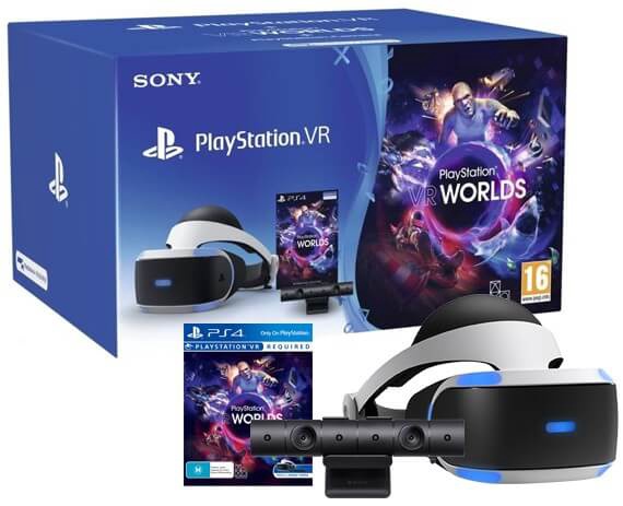 VR spēle, kamera un brilles spēļu konsolei Sony PlayStation VR+Camera V2+VR Worlds