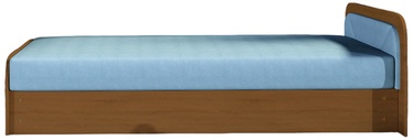 Кровать Parys Alova 29, 80 x 190 cm, синий/коричневый, с матрасом, с решеткой