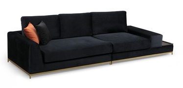 Dīvāns Hanah Home Line, melna, 320 x 102 x 84 cm