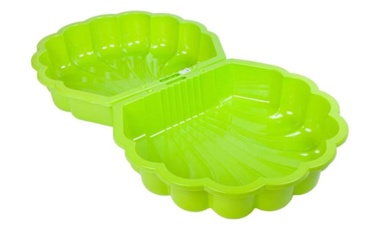 Песочница Karupoeg Puhh OÜ Seashell 58264, 174 x 84 см, с крышкой, зеленый
