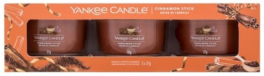 Svece, aromātiskā Yankee Candle Cinnamon Stick, 7 - 10 h, 37 g, 40 mm x 50 mm, 3 gab.