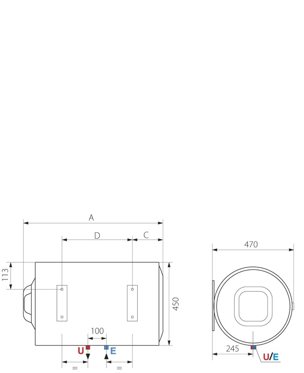 Водонагреватель Ariston Pro1 Eco 80H, 75 л