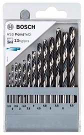 Urbju komplekts Bosch, metāla, hss-r, taisne, 6.5 mm x 101 mm, 13 gab.