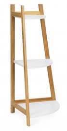 Plaukts ModernHome RH2006-49, brūna/balta, 56.5 cm x 40 cm x 84.5 cm