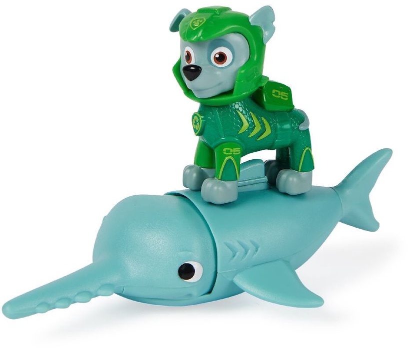 Ūdens rotaļlieta Spin Master Paw Patrol Aqua Pups Hero Rocky, zila/zaļa