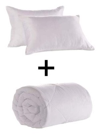 Комплект одеяла и подушки Mijolnir DüzBoya, 215 см x 155 см, белый, 3 шт.