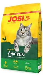 Sausā kaķu barība Josera JosiCat Crunchy Chicken, vistas gaļa, 10 kg