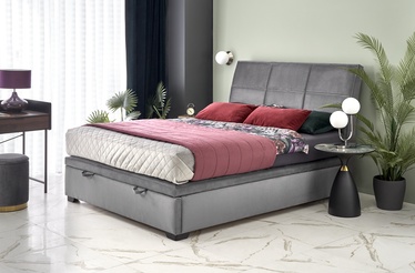 Кровать Continental 2, 160 x 200 cm, серый, с решеткой