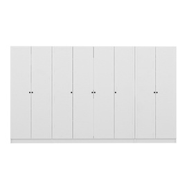 Гардероб для прихожей Kalune Design Noah 8465, белый, 35 см x 360 см x 210 см