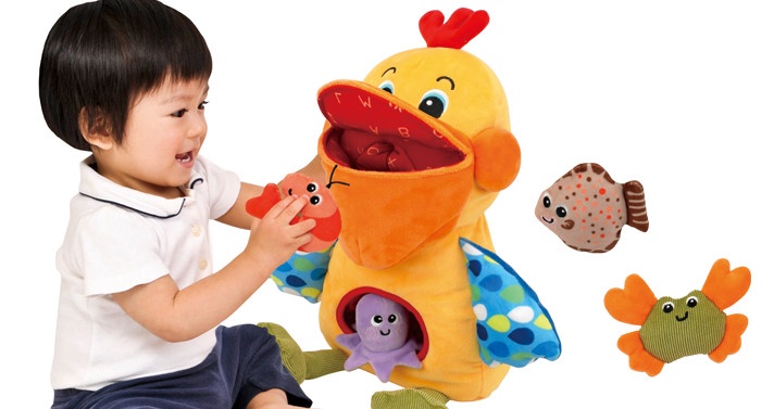 Плюшевая игрушка KS Kids Hungry Pelican, многоцветный, 32.5 см