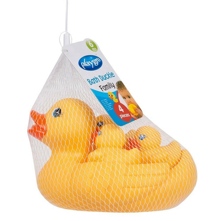 Игрушечное животное Playgro Duck Family 0187479, желтый, 4 шт.
