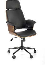 Офисный стул Weber, 65 x 65 x 112 - 122 см, черный/ореховый