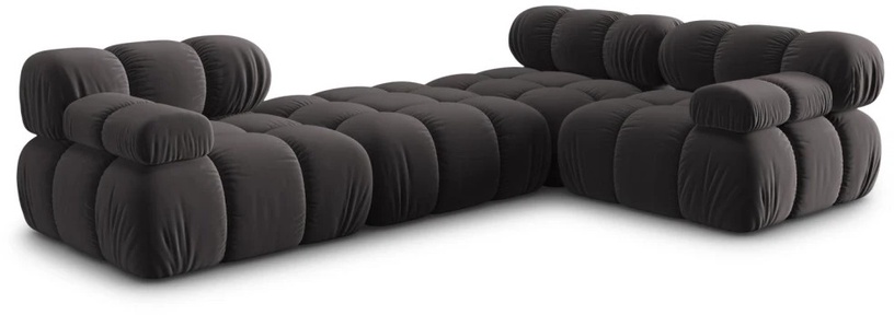 Mooduldiivan Micadoni Home Bellis, tumehall, 282 x 188 cm x 63 cm
