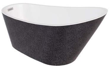 Vann, teisaldatav Besco Melody Glam Graphite, 170 cm x 80 cm x 72 cm, ovaalne