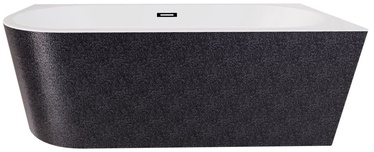 Vann, teisaldatav Besco Zoya Glam Graphite, 150 cm x 75 cm x 58 cm, parempoolne