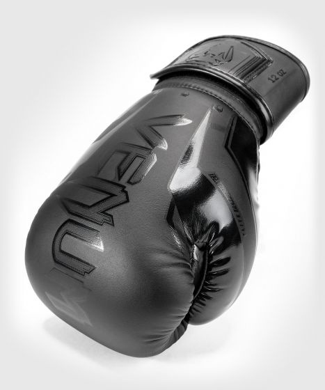 Боксерские перчатки Venum Elite Evo, черный, 12 oz