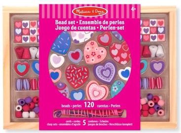 Pērlītes Melissa & Doug Beads Set 14175, daudzkrāsaina