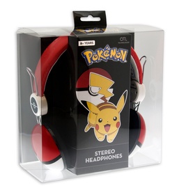 Наушники OTL Technologies Pokemon PokeBall, белый/красный