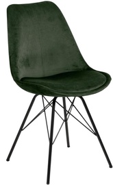 Ēdamistabas krēsls Eris 82043 82043, melna/zaļa, 54 cm x 48.5 cm x 85.5 cm