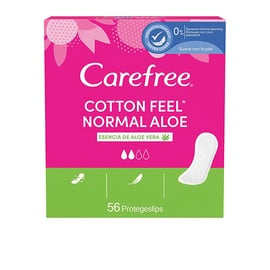 Higiēniskie ieliktnīši Carefree Aloe, Normal, 56 gab.