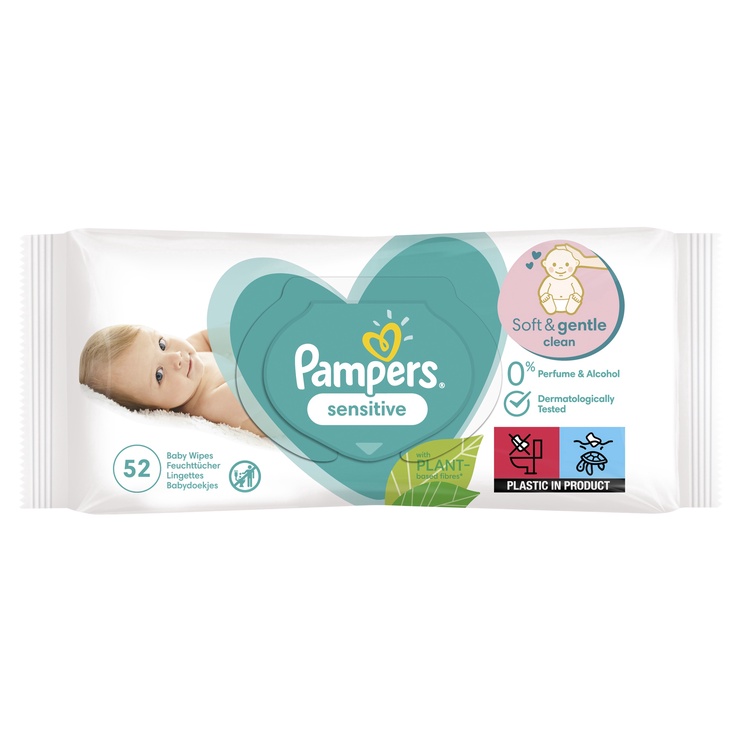 Mitrās Salvetes Pampers Sensitive, 1248 gab.