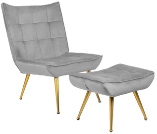 Atzveltnes krēsls Homla Vinnis 856681, pelēka, 69 cm x 96 cm x 82 cm
