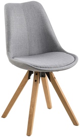 Valgomojo kėdė Petange 63760, ąžuolo/šviesiai pilka, 55 cm x 48.5 cm x 85 cm