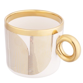 Чашка Altom ALT1010032516, золотой белый, 0.35 л