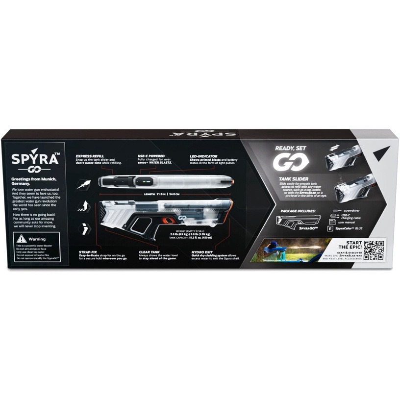 Mängu veepüss SpyraOne SpyraGO, 54 cm