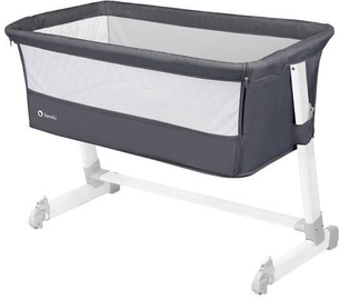 Ceļojuma gultiņa Lionelo Theo Dark Grey, pelēka (bojāts iepakojums)