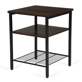 Журнальный столик Modern Home Coffee Table, коричневый/черный, 450 мм x 450 мм x 565 мм