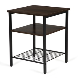 Kafijas galdiņš Modern Home Coffee Table, brūna/melna, 450 mm x 450 mm x 565 mm
