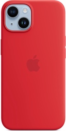 Vāciņš Apple Silicone Case with MagSafe, Apple iPhone 14, sarkana