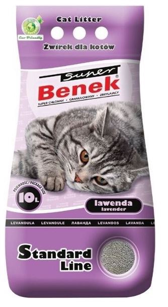 Kaķu pakaiši Super Benek Lavender, 10 l