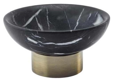 Мыльница Aquanova Nero, черный, 12 см x 12 см