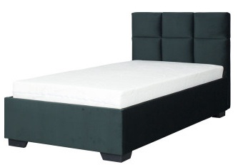 Кровать Bodzio Sawona SAW90-BM-P4, 90 x 200 cm, темно-зеленый, с решеткой