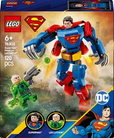 Konstruktors LEGO® DC Batman™ Supermena robots pret Lex Luthor™ 76302, 120 gab.