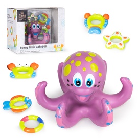 Игрушка для ванны Nocky Funny Little Octopus HS0578058, многоцветный