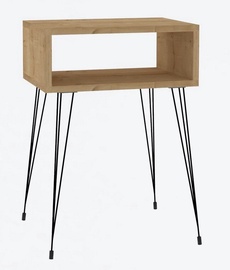 Naktinis staliukas Kalune Design Tenby 495SSE1704, juodas/ąžuolo, 30 x 45 cm x 63 cm