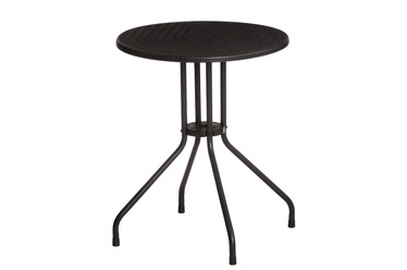 Lauko stalas 4Living, juodas, 60 cm x 60 cm x 72 cm