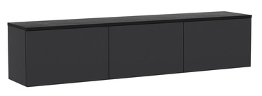 TV galds Kalune Design Neon Illuminated, antracīta, 160 cm x 32 cm x 35 cm