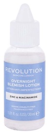 Лосьон для лица для женщин Revolution Skincare Overnight Blemish Zinc & Niacinamide, 30 мл