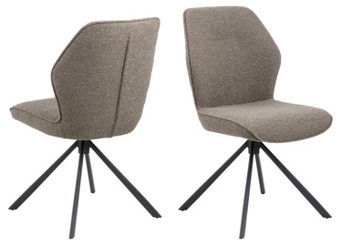 Ēdamistabas krēsls Aura Monza 40, matēts, melna/pelēka, 61.5 cm x 51 cm x 88.5 cm