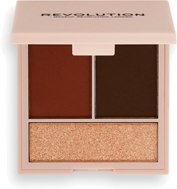 Veido kontūravimo paletė Makeup Revolution London Face Powder Contour Compact Medium, 7 g