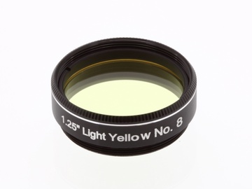 Filtrs Explore Scientific Filter 1.25" Light Yellow No.8, dzeltena