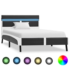 Кровать VLX, белый/серый, 210 x 95 см, с решеткой